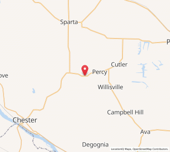 Map of Steeleville, Illinois