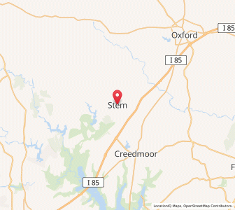 Map of Stem, North Carolina