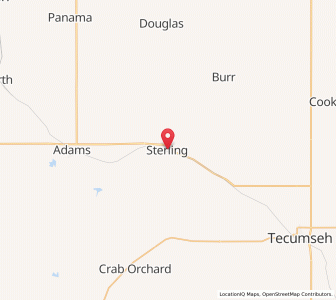 Map of Sterling, Nebraska