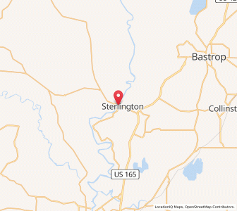 Map of Sterlington, Louisiana