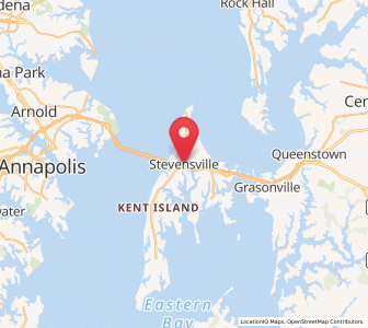 Map of Stevensville, Maryland