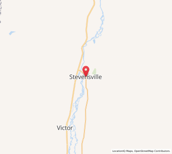 Map of Stevensville, Montana