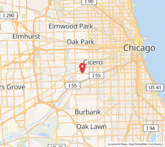 Map of Stickney, Illinois