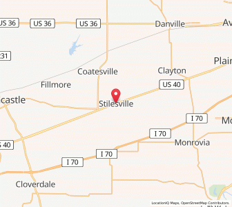 Map of Stilesville, Indiana