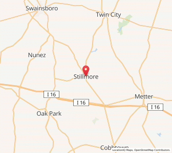 Map of Stillmore, Georgia