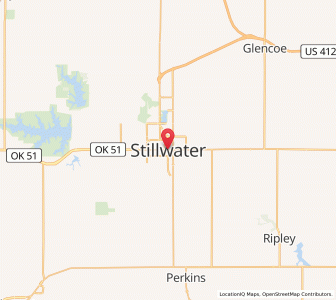Map of Stillwater, Oklahoma