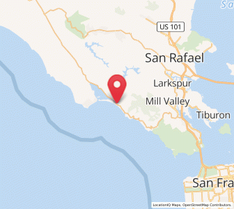 Map of Stinson Beach, California