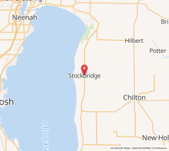 Map of Stockbridge, Wisconsin