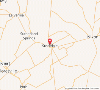 Map of Stockdale, Texas