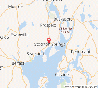 Map of Stockton Springs, Maine