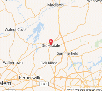 Map of Stokesdale, North Carolina