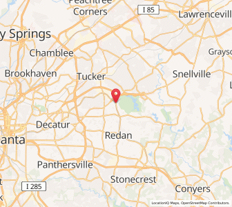 Map of Stone Mountain, Georgia