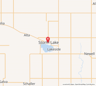 Map of Storm Lake, Iowa