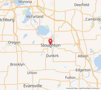 Map of Stoughton, Wisconsin