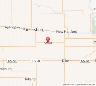 Map of Stout, Iowa
