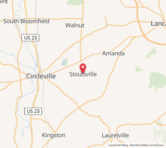 Map of Stoutsville, Ohio