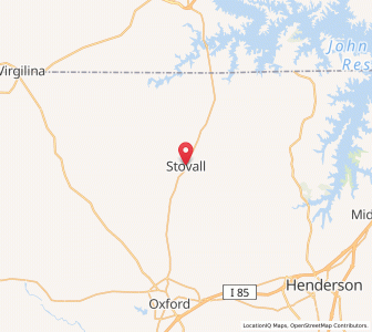Map of Stovall, North Carolina