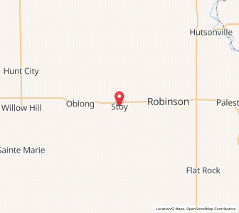 Map of Stoy, Illinois