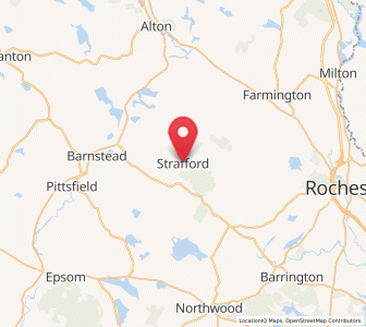 Map of Strafford, New Hampshire