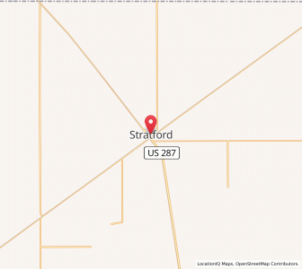 Map of Stratford, Texas