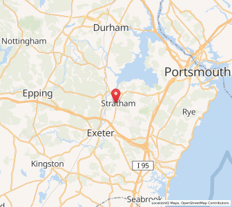 Map of Stratham, New Hampshire