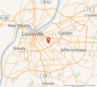 Map of Strathmoor Manor, Kentucky