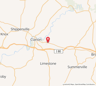 Map of Strattanville, Pennsylvania