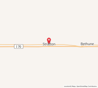 Map of Stratton, Colorado