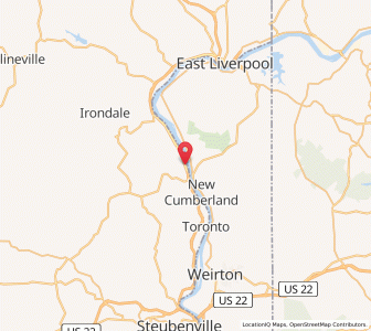 Map of Stratton, Ohio