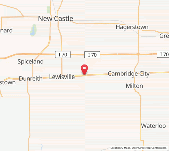Map of Straughn, Indiana