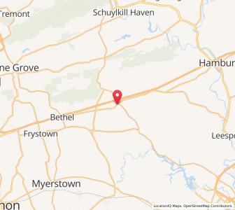 Map of Strausstown, Pennsylvania