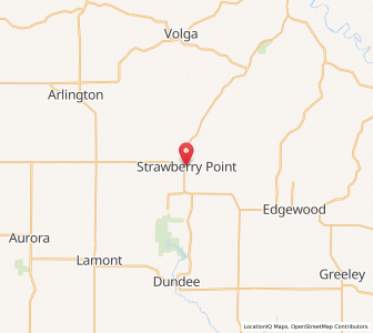 Map of Strawberry Point, Iowa