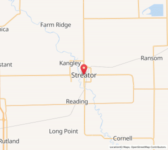 Map of Streator, Illinois