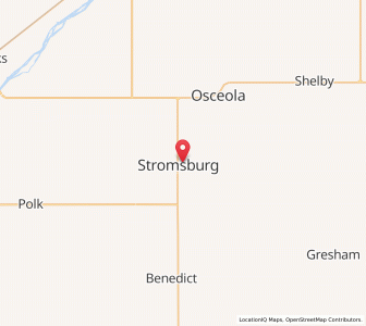 Map of Stromsburg, Nebraska