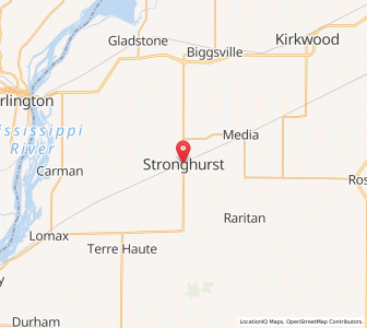 Map of Stronghurst, Illinois