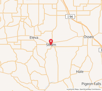 Map of Strum, Wisconsin