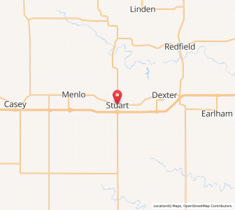 Map of Stuart, Iowa