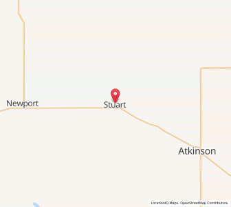 Map of Stuart, Nebraska