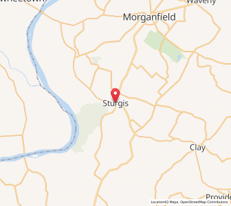 Map of Sturgis, Kentucky