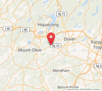 Map of Succasunna, New Jersey