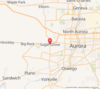 Map of Sugar Grove, Illinois