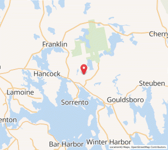 Map of Sullivan, Maine