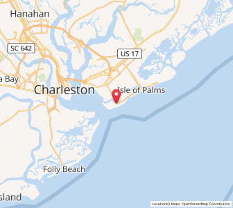 Map of Sullivan's Island, South Carolina