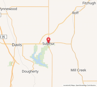 Map of Sulphur, Oklahoma