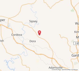 Map of Sumiton, Alabama