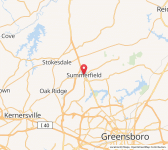 Map of Summerfield, North Carolina