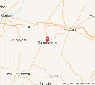 Map of Summerville, Pennsylvania