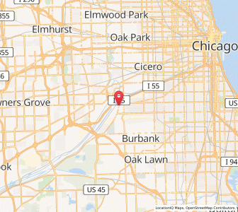 Map of Summit, Illinois