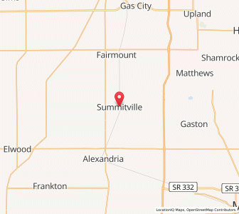 Map of Summitville, Indiana