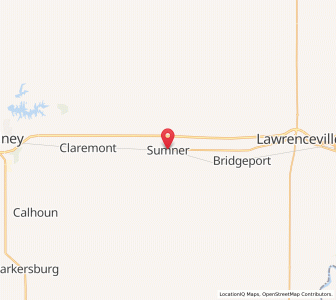 Map of Sumner, Illinois